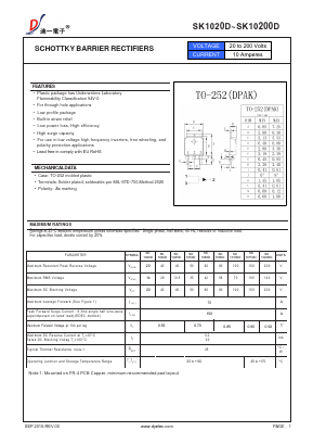 SK1040D Datasheet PDF DIYI Electronic Technology Co., Ltd.