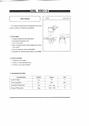 DBL5002 Datasheet PDF Daewoo Semiconductor