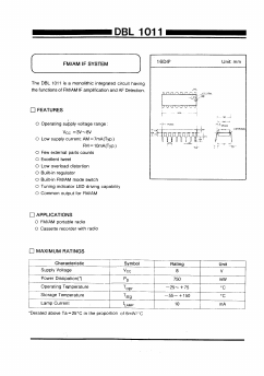 DBL1011 Datasheet PDF Daewoo Semiconductor