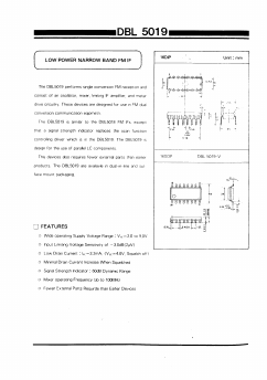 DBL5019 Datasheet PDF Daewoo Semiconductor