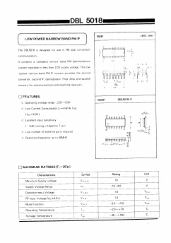 DBL5018-V Datasheet PDF Daewoo Semiconductor