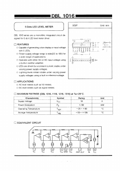DBL1116 Datasheet PDF Daewoo Semiconductor
