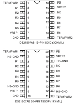 DS21S07AS/TR Datasheet PDF Dallas Semiconductor -> Maxim Integrated