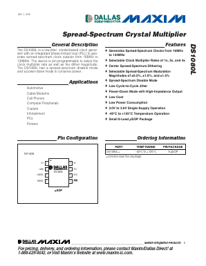DS1080L+ Datasheet PDF Dallas Semiconductor -> Maxim Integrated