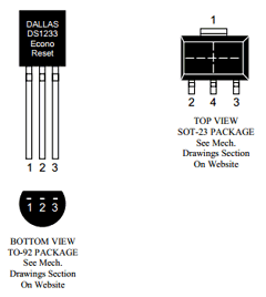 DS1233DZ-5/TR Datasheet PDF Dallas Semiconductor -> Maxim Integrated