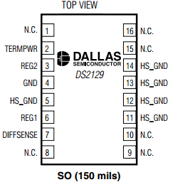 DS2129S Datasheet PDF Dallas Semiconductor -> Maxim Integrated