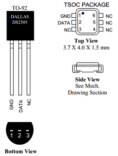 DS2505/TR Datasheet PDF Dallas Semiconductor -> Maxim Integrated