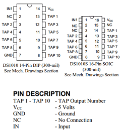 DS1010-125 Datasheet PDF Dallas Semiconductor -> Maxim Integrated