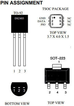 DS2405 Datasheet PDF Dallas Semiconductor -> Maxim Integrated