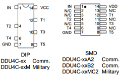 DDU4C-5200B2 Datasheet PDF Data Delay Devices