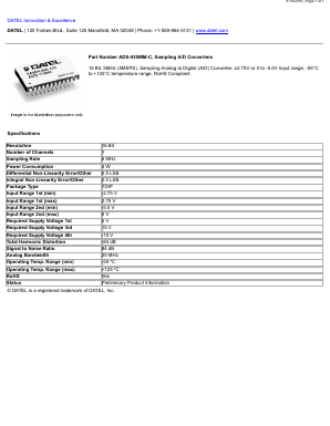 ADS-935MM-C Datasheet PDF  DATEL Data Acquisition products 
