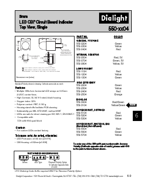 550-2304-010 Datasheet PDF Dialight Corporation