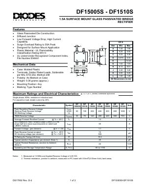 DF1506S Datasheet PDF Diodes Incorporated.