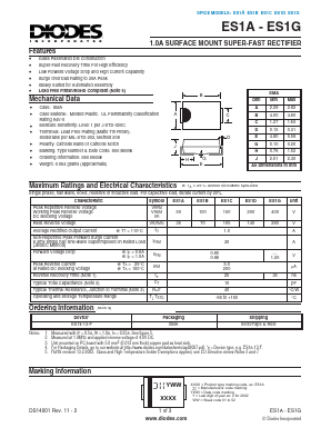 ES1C-13-F Datasheet PDF Diodes Incorporated.