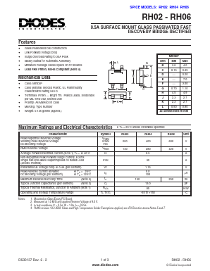 RH06 Datasheet PDF Diodes Incorporated.