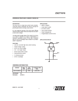ZXCT1010 Datasheet PDF Diodes Incorporated.