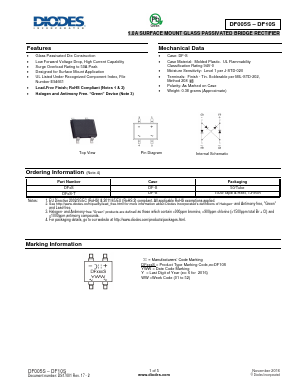 DF005S-T Datasheet PDF Diodes Incorporated.