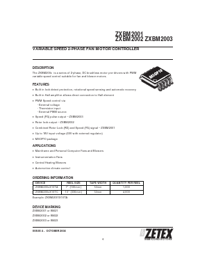 ZXBM2001 Datasheet PDF Diodes Incorporated.
