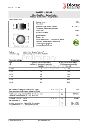 RA356 Datasheet PDF Diotec Semiconductor Germany 