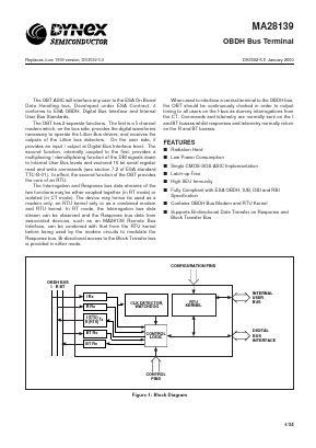MAR28139NL Datasheet PDF Dynex Semiconductor