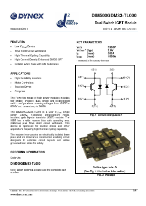 DIM500GDM33-TL000 Datasheet PDF Dynex Semiconductor