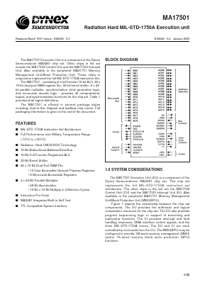 MAQ17501CB Datasheet PDF Dynex Semiconductor