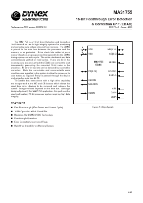 MAS31755AL Datasheet PDF Dynex Semiconductor