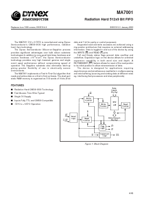 MAR7001NB Datasheet PDF Dynex Semiconductor