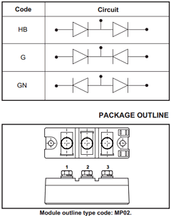 MP02/260-10 Datasheet PDF Dynex Semiconductor