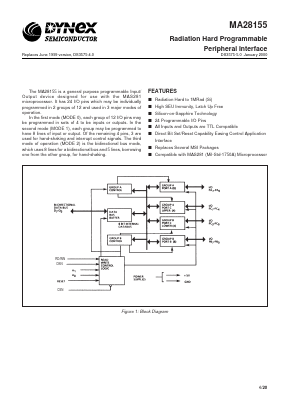 MAH28155LE Datasheet PDF Dynex Semiconductor