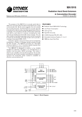 MAS1916LB Datasheet PDF Dynex Semiconductor