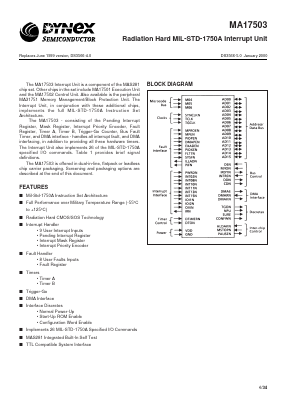 MAQ17503CC Datasheet PDF Dynex Semiconductor