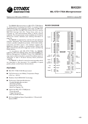 MAS281L Datasheet PDF Dynex Semiconductor