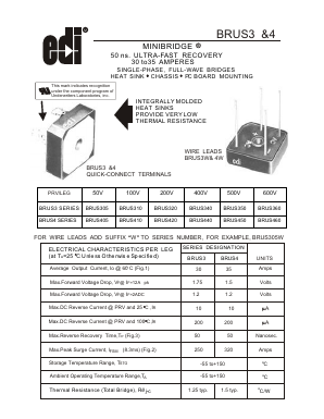 BRUS410 Datasheet PDF Electronic devices inc.