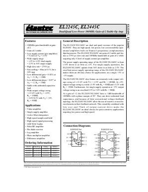 EL2245C Datasheet PDF Elantec -> Intersil