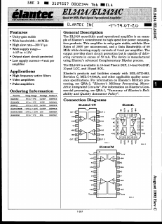EL2424CM Datasheet PDF Elantec -> Intersil