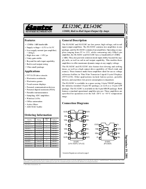 EL5420C Datasheet PDF Elantec -> Intersil