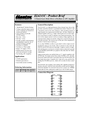 EL6245CU Datasheet PDF Elantec -> Intersil