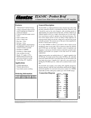 EL6248CU Datasheet PDF Elantec -> Intersil