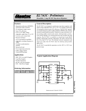 EL7562 Datasheet PDF Elantec -> Intersil