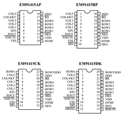 EM91415D Datasheet PDF ELAN Microelectronics