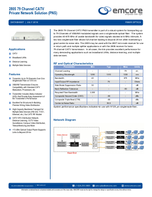 2805TG-SCAP/13 Datasheet PDF Emcore Corporation