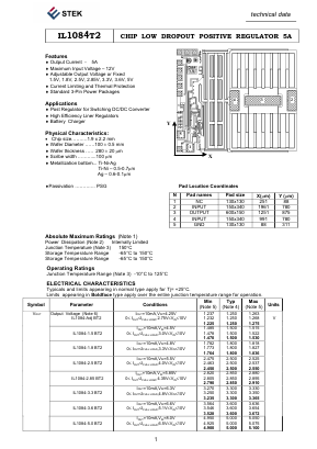 IL1084-1.5BT2 Datasheet PDF Estek Electronics Co. Ltd