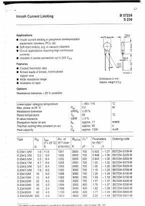 B57234 Datasheet PDF ETC