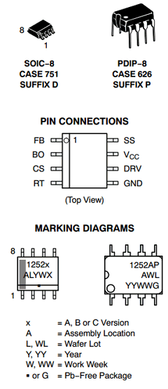 NCP1252CDR2G Datasheet PDF ETC