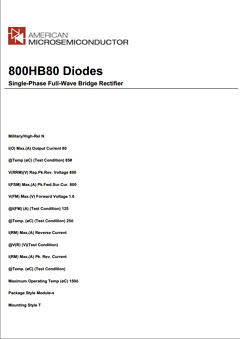800HB80 Datasheet PDF ETC