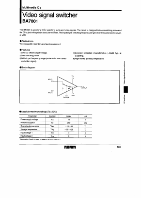 BA7001 Datasheet PDF ETC