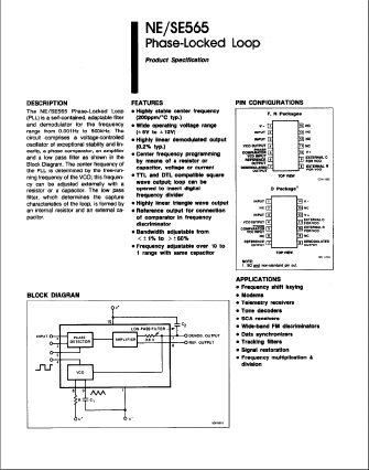 NE/SE565 Datasheet PDF ETC