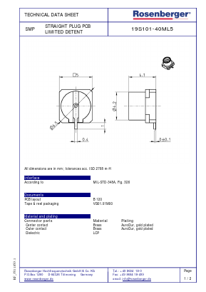 19S101-40ML5 Datasheet PDF ETC
