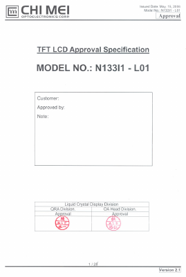 N133I1-L01 Datasheet PDF ETC